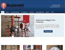 Tablet Screenshot of allegiantfire.com